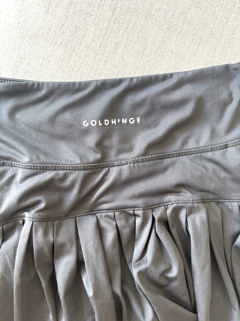Gold Hinge Black Pleated Athletic Skort With Liner x-small - Picture 4 of 4
